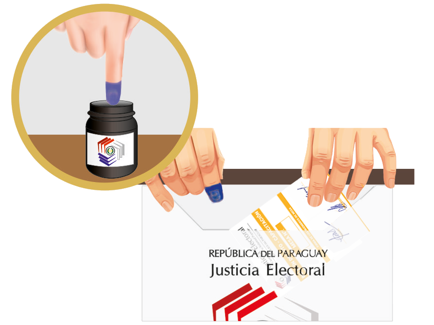 Entintar y depositar